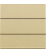 Niko Afwerkingsset voor drukknop 24V met 6 contacten, kleur Alu look Gold / 221-60050