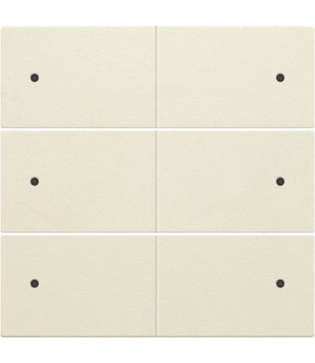 Niko Afwerkingsset voor drukknop 24V + LED met 6 contacten, kleur cream / 100-60150