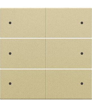 Niko Afwerkingsset, Alu look Gold, 6-voudige drukknop 24V met LED
