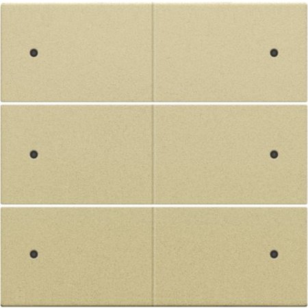 Niko Afwerkingsset voor drukknop 24V + LED met 6 contacten, kleur Alu look Gold / 221-60150