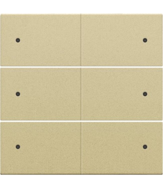 Niko Afwerkingsset voor drukknop 24V + LED met 6 contacten, kleur Alu look Gold / 221-60150