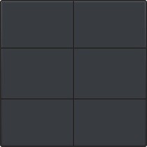 Afwerkingsset, Black Coated, 6-voudige drukknop 24V