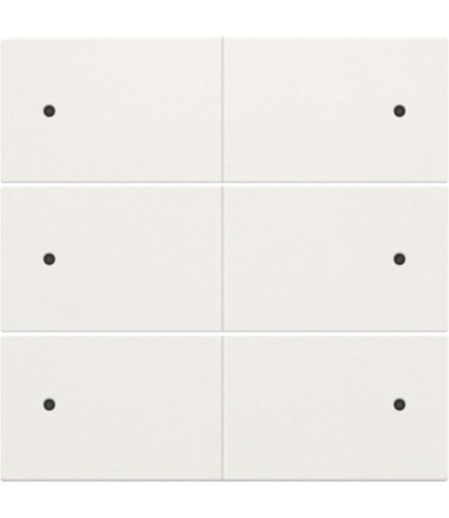 Niko Afwerkingsset, White coated, voor drukknop 24V + LED met 6 contacten, 154-60150