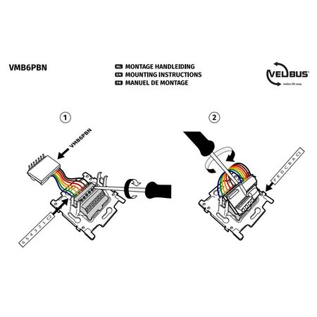 Velbus Velbus Interface voor 4- of 6-voudige niko-drukknoppen