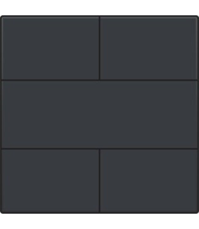 Niko Afwerkingsset, Anthracite, voor drukknop 24V met 4 contacten, 122-40050