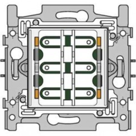 Niko Sokkel 4-voudige drukknop 24V N.O.met amberkleurige LED -170-40150