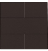 Niko Afwerkingsset voor drukknop 24V met 4 contacten, kleur darkk brown / 124-40050