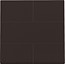 Niko Afwerkingsset voor drukknop 24V met 4 contacten, kleur darkk brown / 124-40050