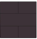 Niko Afwerkingsset voor drukknop 24V met 4 contacten, kleur darkk brown / 124-40050