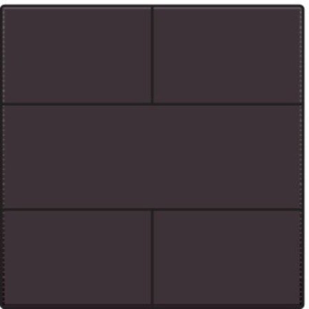 Niko Afwerkingsset voor drukknop 24V met 4 contacten, kleur darkk brown / 124-40050