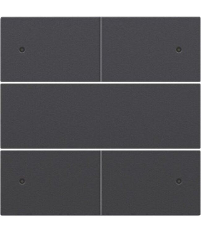 Niko Afwerkingsset voor drukknop 24V +LED met 4 contacten, kleur antraciet / 122-40150