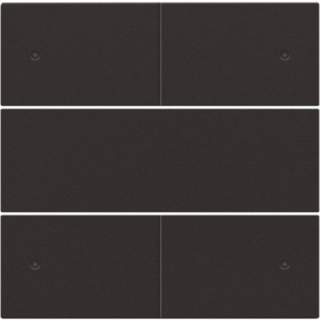 Niko Afwerkingsset voor drukknop 24V +LED met 4 contacten, kleur dark brown / 124-40150