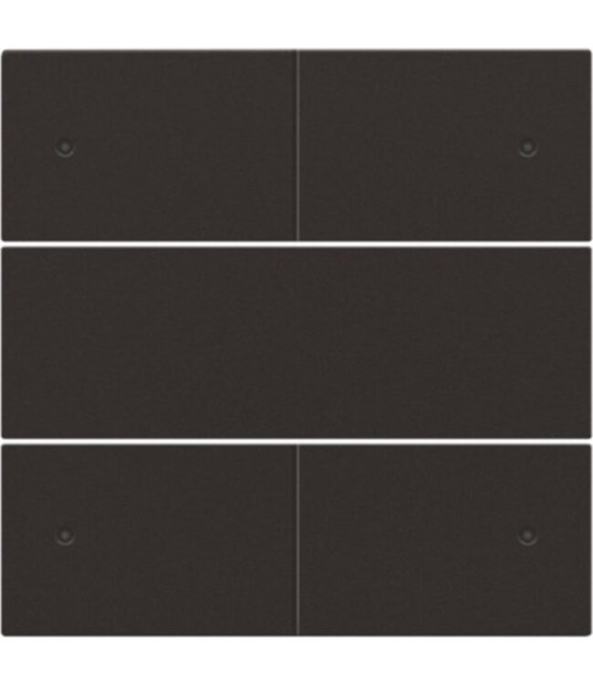 Niko Afwerkingsset voor drukknop 24V +LED met 4 contacten, kleur dark brown / 124-40150