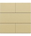Niko Afwerkingsset voor drukknop 24V met 4 contacten, kleur Alu look Gold / 221-40050