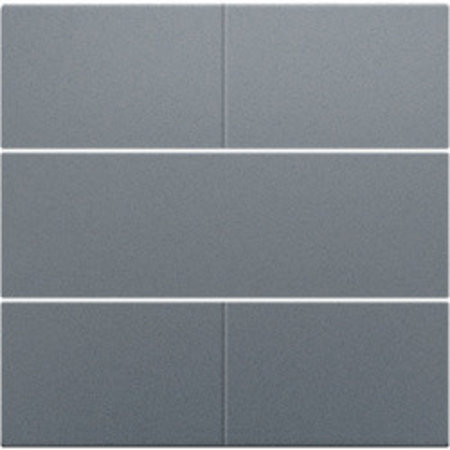 Niko Afwerkingsset voor drukknop 24V met 4 contacten, kleur Alu Look Grey Steel / 220-40050