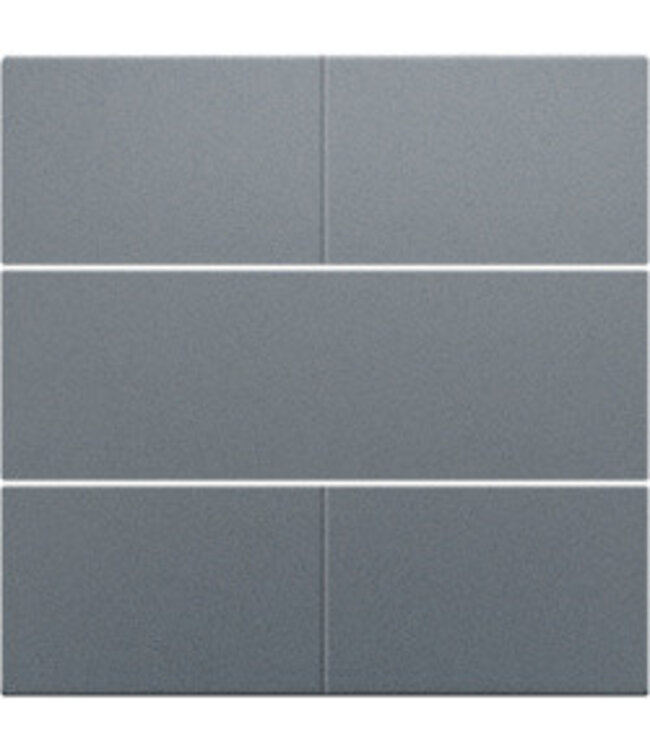 Niko Afwerkingsset voor drukknop 24V met 4 contacten, kleur Alu Look Grey Steel / 220-40050
