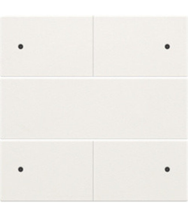 Niko Afwerkingsset, white steel, voor drukknop 24V +LED met 4 contacten, 154-40150