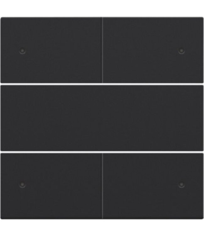 Niko Afwerkingsset, black coated voor drukknop 24V +LED met 4 contacten, 161-40150