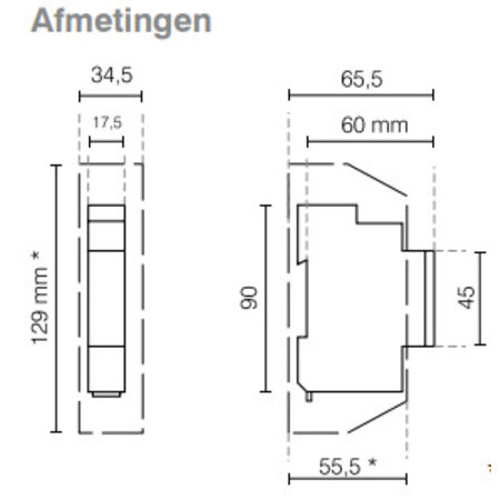 Theben Elektromechanische schakelklok met dagprogramma, SYN160A