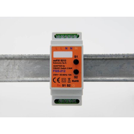 Fibaro Dinrail module voor Fibaro FGS-212 -Single relay switch