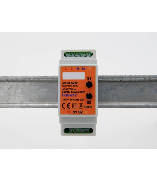 Fibaro Dinrail module voor Fibaro FGS-212 -Single relay switch