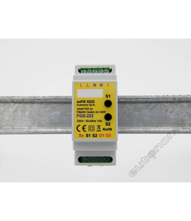 Fibaro Dinrail module voor Fibaro FGS-212 -Double relay switch