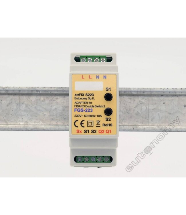 Fibaro Dinrail module voor Fibaro FGS-223 -Double Switch 2