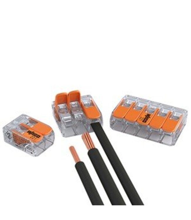 Wago Verbindingsklem compact 3 x 0.2 - 4mm aansluitingen