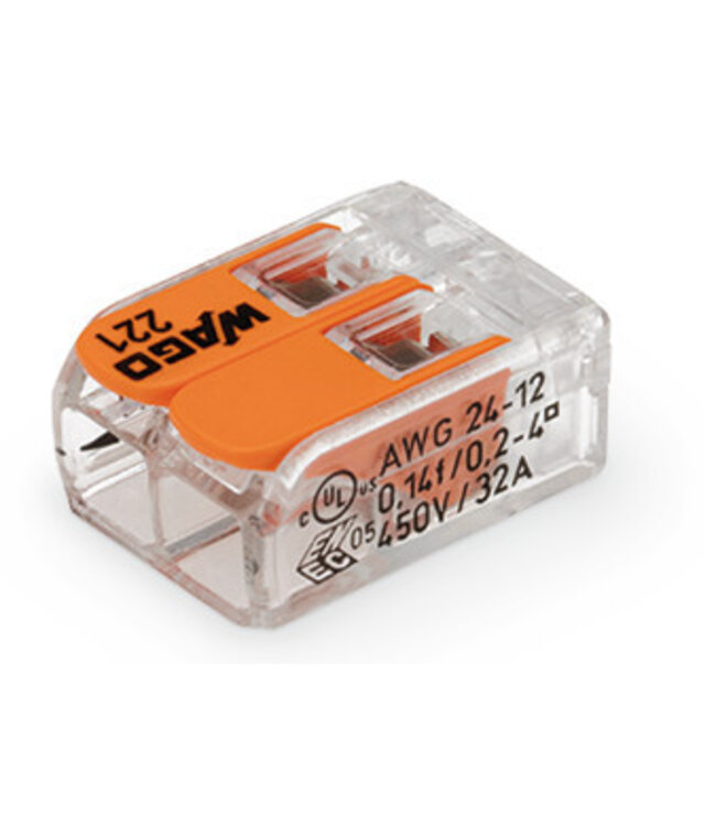 Wago Verbindingsklem compact 2 x 0.2 - 4mm aansluitingen