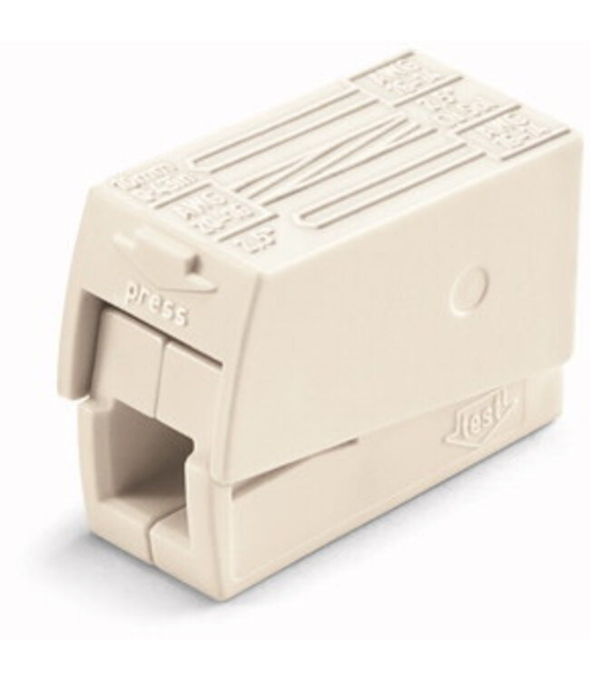 Wago Lichtaansluitklem, 2-draads aansluiting, per stuk