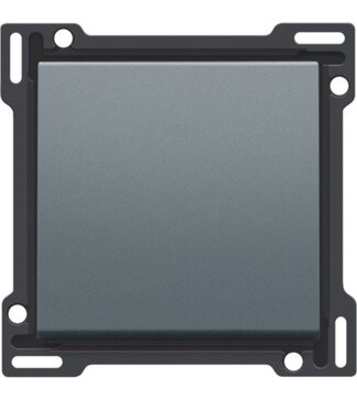 Niko afwerkingsset, Alu Look Grey Steel, enkele toets, 220-61105 Niko afwerkingsset, Alu Look Grey Steel, enkele toets, 220-61105