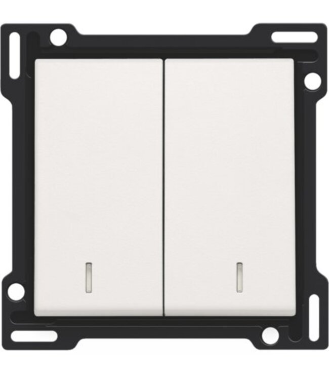 Niko Niko tweevoudige toets afwerkingsset met lens, kleur te kiezen