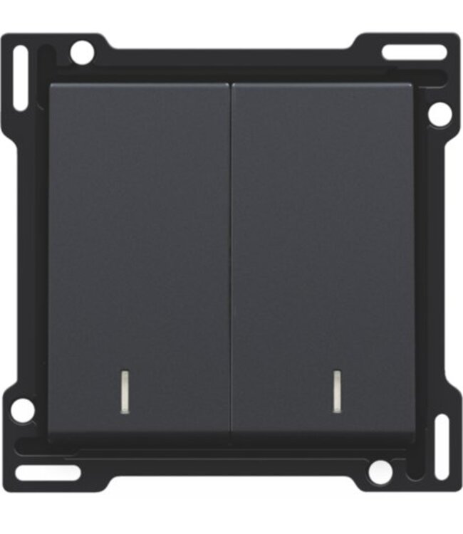 Niko Niko tweevoudige toets afwerkingsset met lens, kleur te kiezen