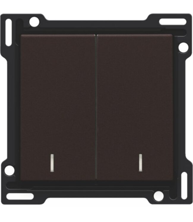 Niko Niko tweevoudige toets afwerkingsset met lens, kleur te kiezen