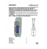 Velleman 1-fasige kwh-meter 40A voor din rail