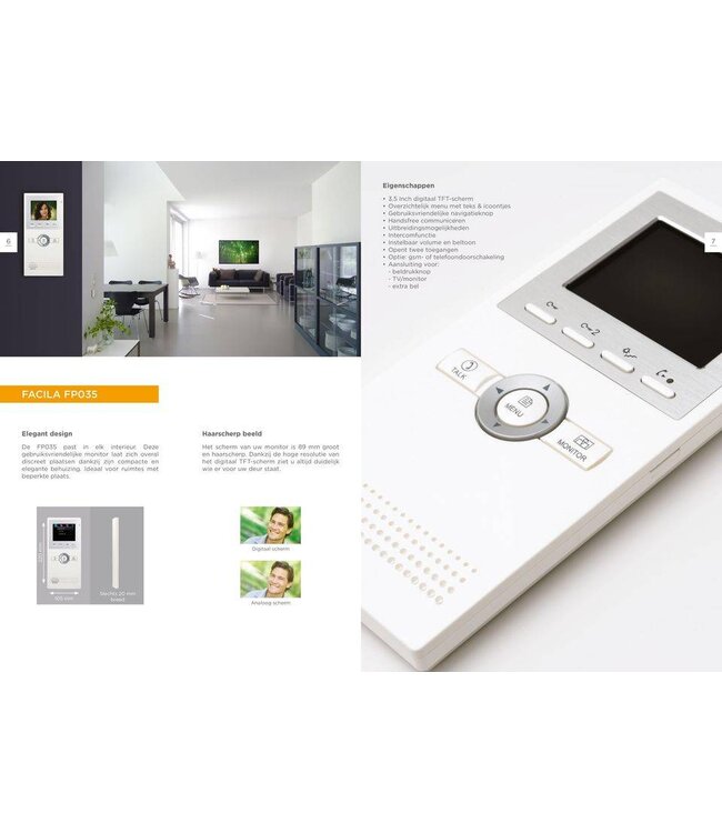 Entrya Facila K19135 Videofoon kit met groothoeklens