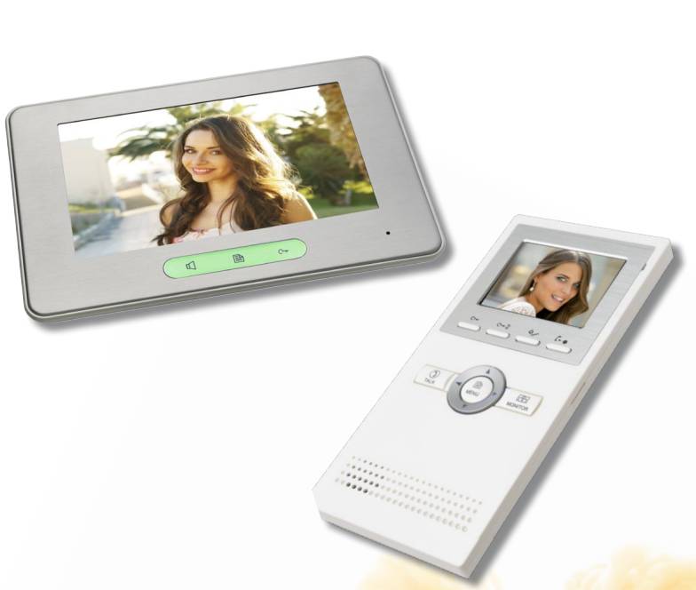 Videofoon complete kit - 2 draads video intercom systeem