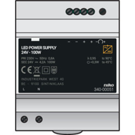 Niko Modulaire voeding 24 Vdc 100W