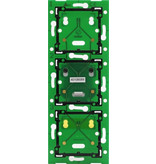 Niko Drievoudige, verticale muurprint voor combinatie met aansluitunit, centerafstand 60mm