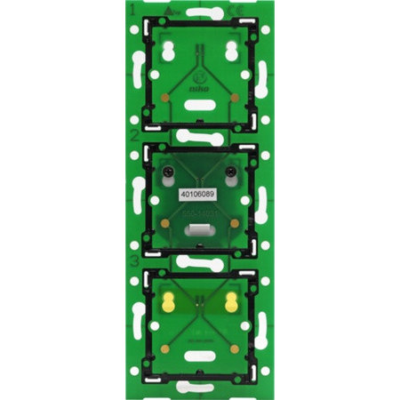 Niko Drievoudige, verticale muurprint voor combinatie met aansluitunit, centerafstand 60mm