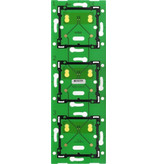 Niko Drievoudige, verticale muurprint voor combinatie met aansluitunit, centerafstand 71mm