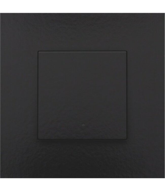 Niko Enkelvoudige drukknop met led voor Niko Home control, Pure Piano Black
