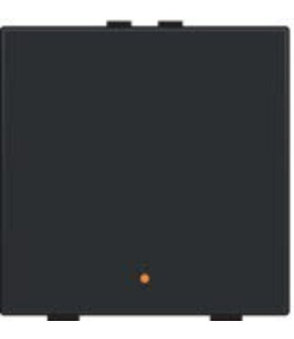 Niko Enkelvoudige drukknop met led,Pure Piano Black Niko Enkelvoudige drukknop met led,Pure Piano Black