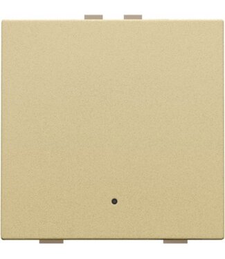 Niko Enkelvoudige drukknop met led,Pure Alu look Gold Niko Enkelvoudige drukknop met led,Pure Alu look Gold