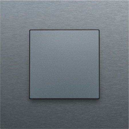 Niko Enkelvoudige drukknop voor Niko Home control,Pure Alu Look Grey Steel