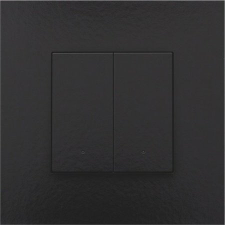 Niko Tweevoudige drukknop met led voor Niko Home Control,Pure Piano Black
