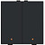 Niko Tweevoudige drukknop met led,Pure Piano Black