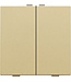 Niko Tweevoudige drukknop voor Niko Home Control,Pure Alu look Gold