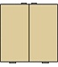 Niko Tweevoudige drukknop voor Niko Home Control,Pure Alu look Gold