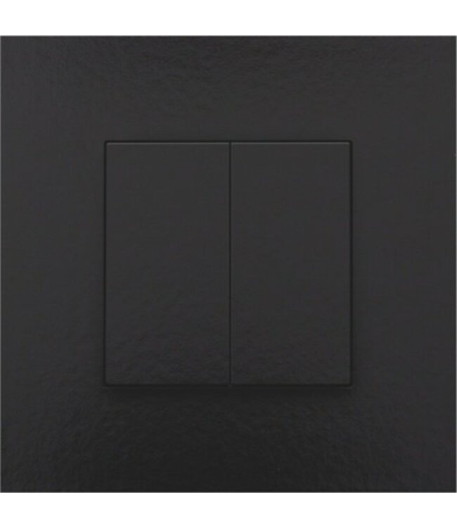 Niko Tweevoudige drukknop voor Niko Home Control,Pure Piano Black